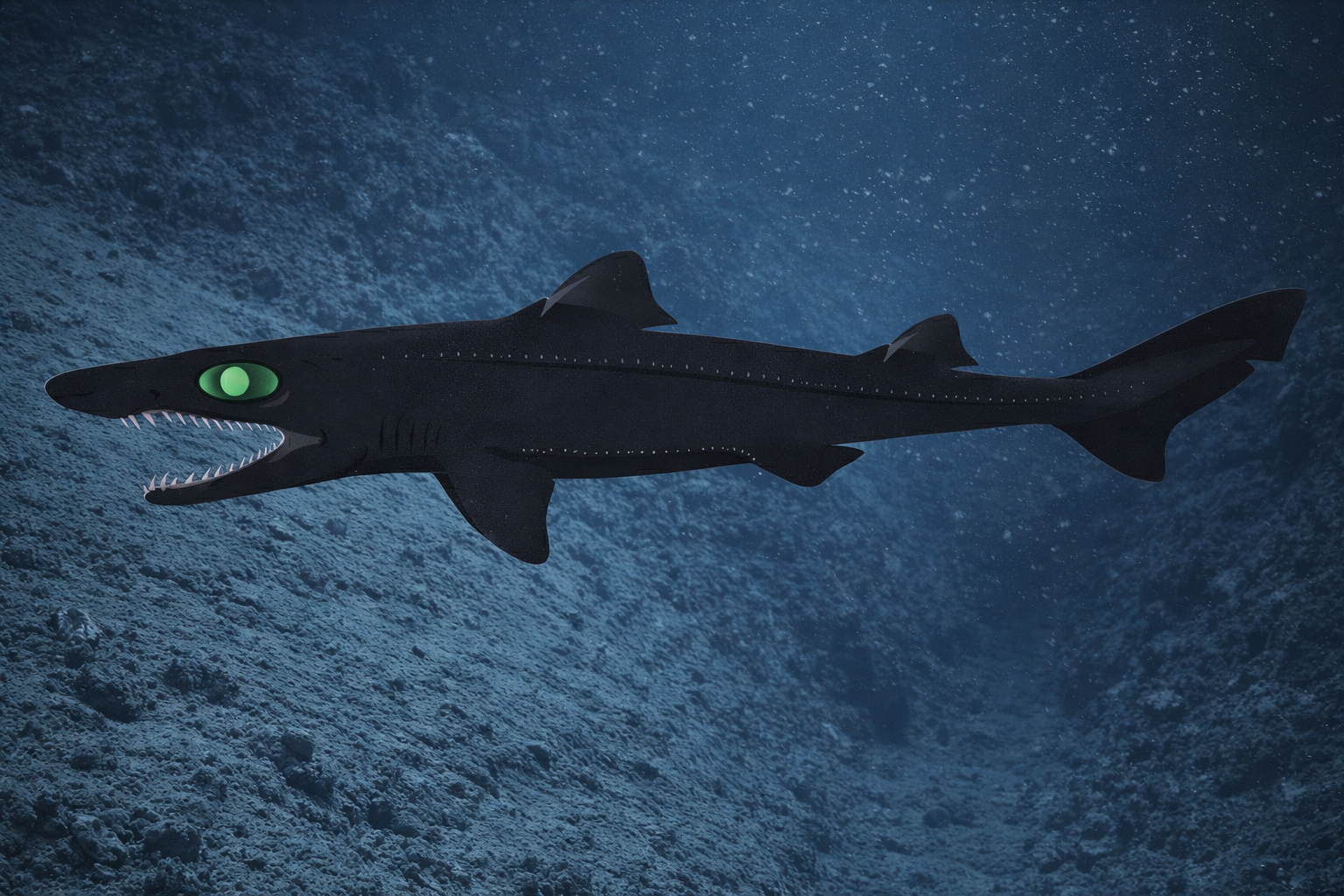 深海ザメ 顎標本(ヨロイザメ) ヨロイザメ - WEB魚図鑑