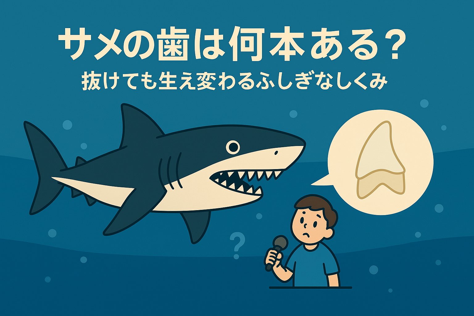 サメの歯は何本ある？