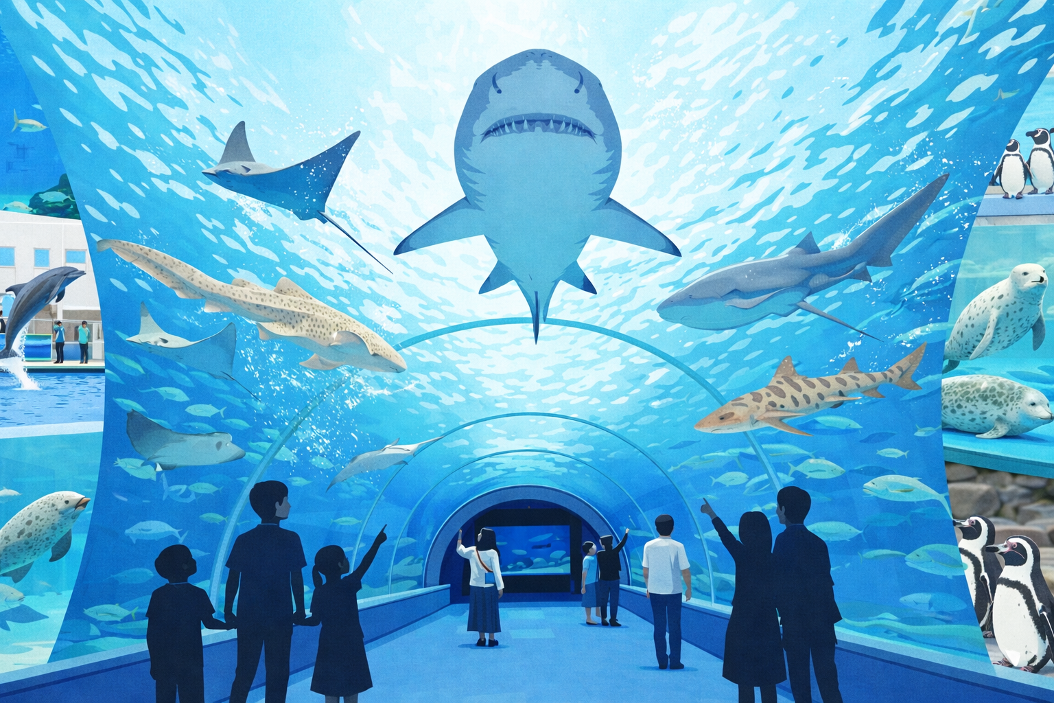 しながわ水族館のサメ展示