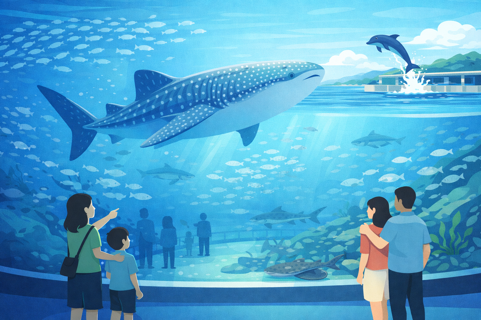 ジンベエザメがいる水族館ガイド｜大迫力の食事シーンと超巨大水槽の秘密