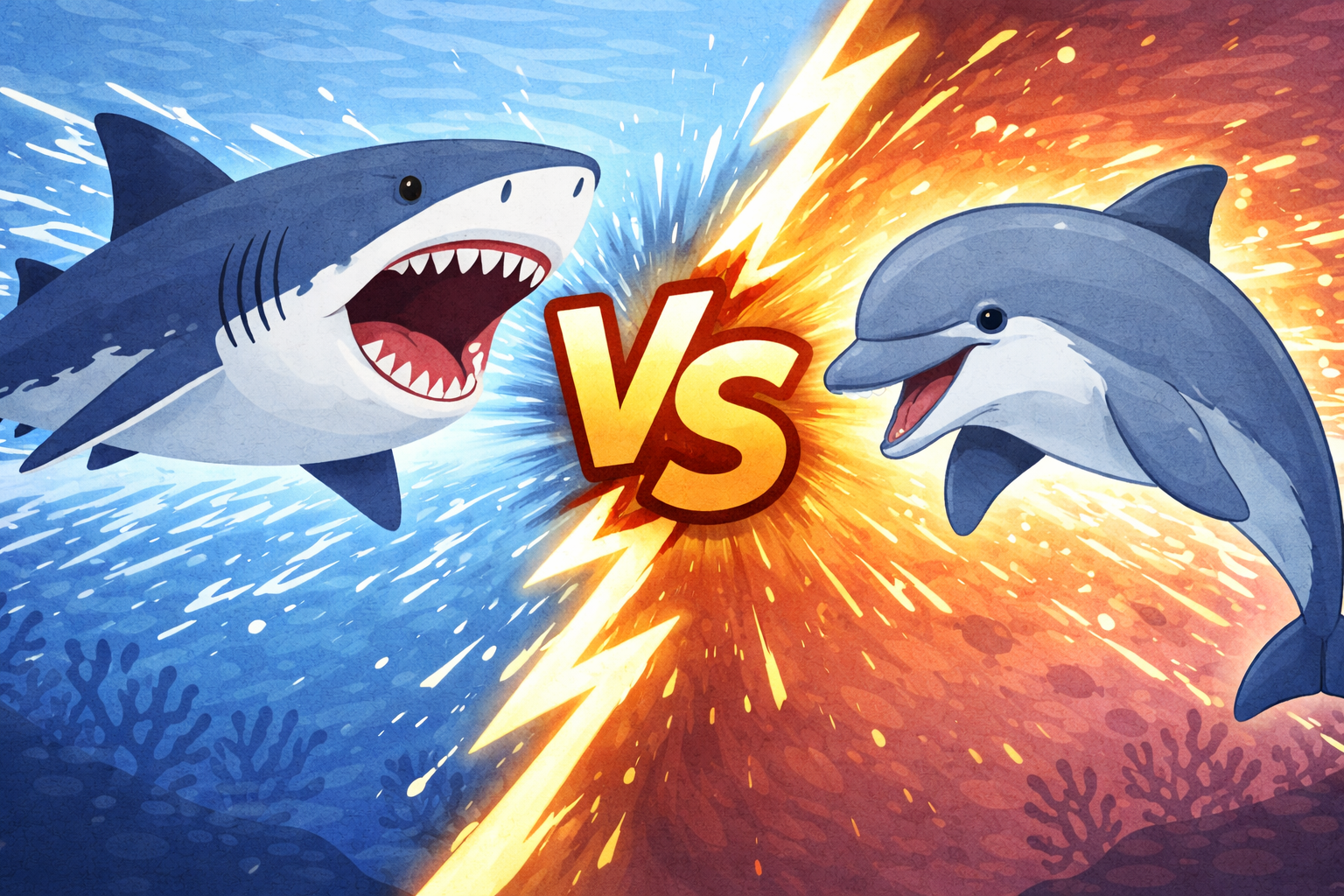 サメとイルカはどっちが強い？