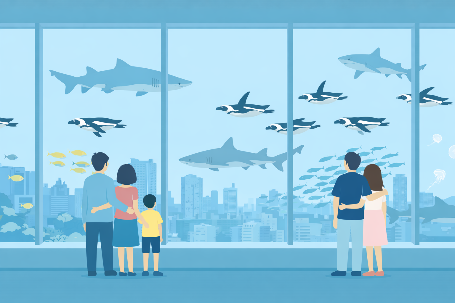 サンシャイン水族館のサメ展示