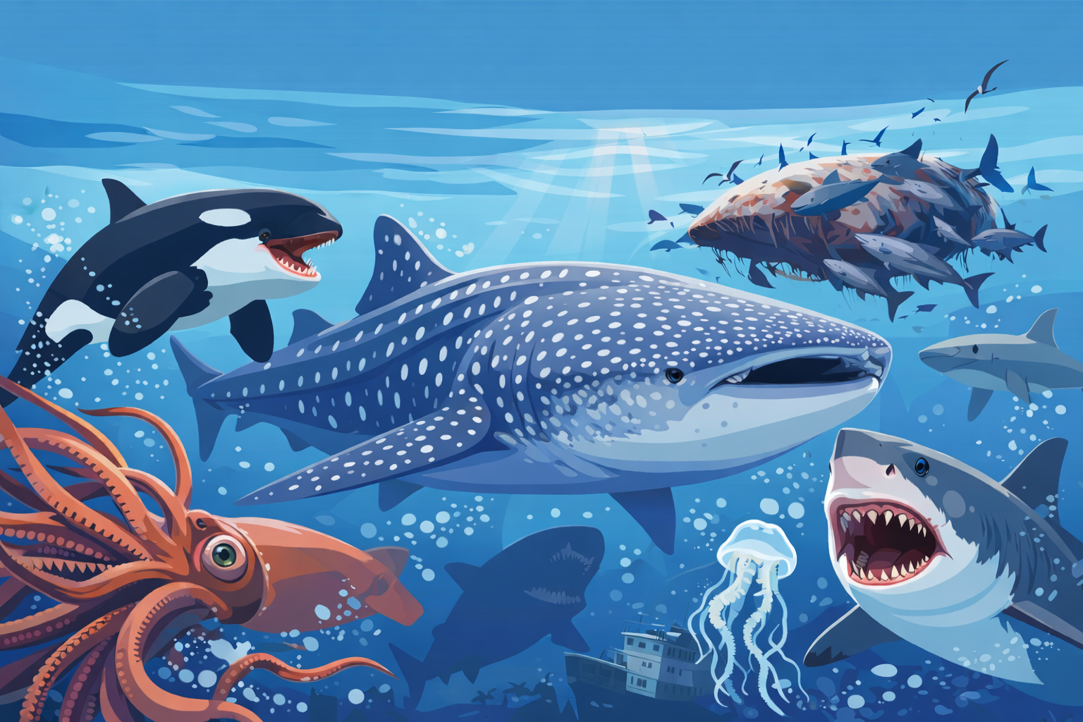 海の優しき巨人を脅かす存在とは？ジンベエザメの天敵と生存の謎