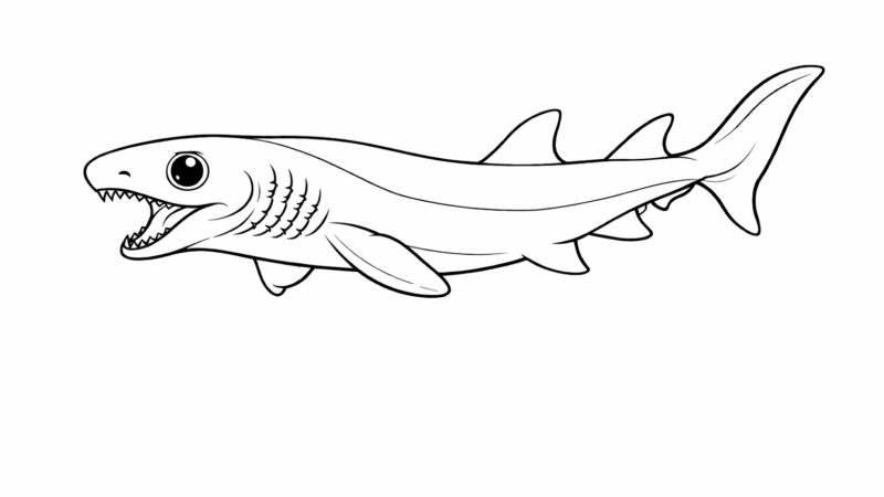 ラブカの塗り絵｜無料ダウンロード